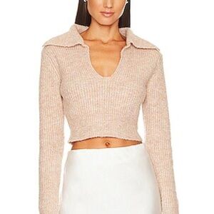 All the Ways Carly V Neck in Blush Nude